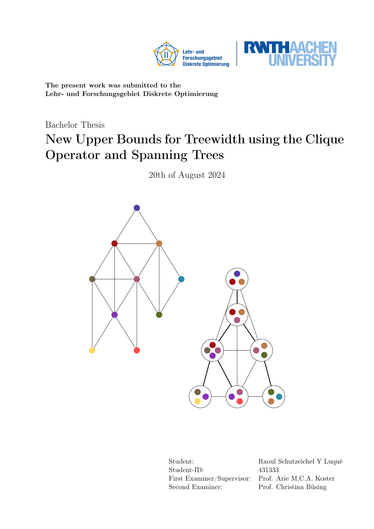 Teaser figure for New Upper Bounds for Treewidth using the Clique Operator and Spanning Trees